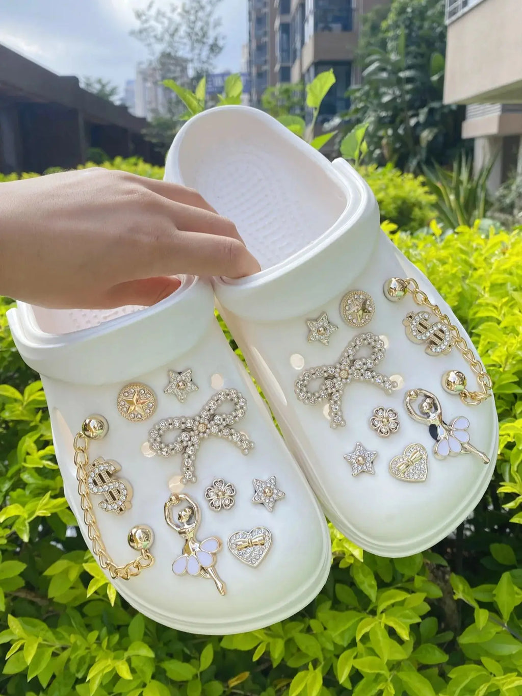 18 Golden chain US dollar bow Dance Girl creative multi-purpose (DIY) decorations, suitable for a variety of items such as phone