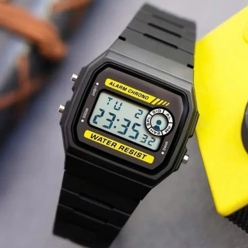 Fashion Simple Sport Electronic Watch LED Digital Multi-function Watches Waterproof PU Strap Alarm Clock Gift For Women/Men