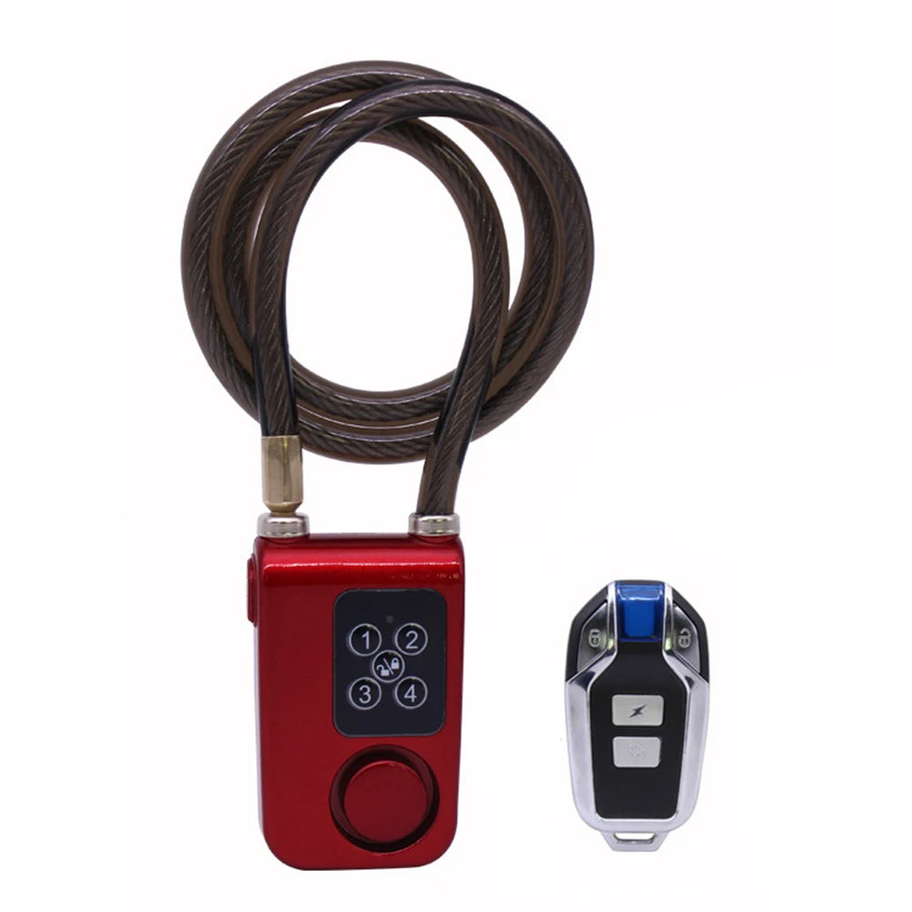 Bluetooth Bike Motorcycle Lock Alarm Anti-Theft Security Wireless Remote Control Alarm Lock System for Door Outdoor Cycling Bike