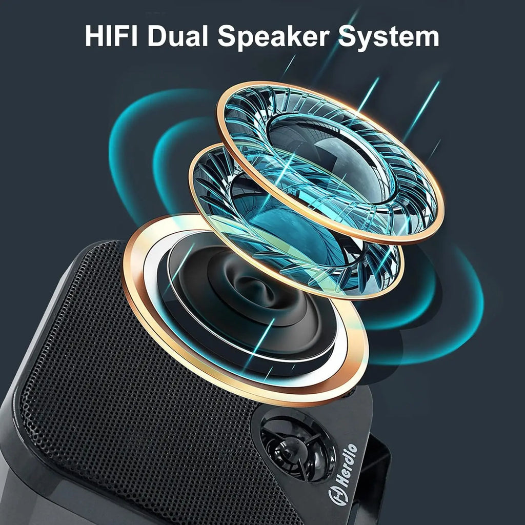 Herdio Waterproof Marine Speakers 100W 4 Inch Motorcycle Audio Speaker Heavy Duty Music Sound System For outdoor ATV UTV
