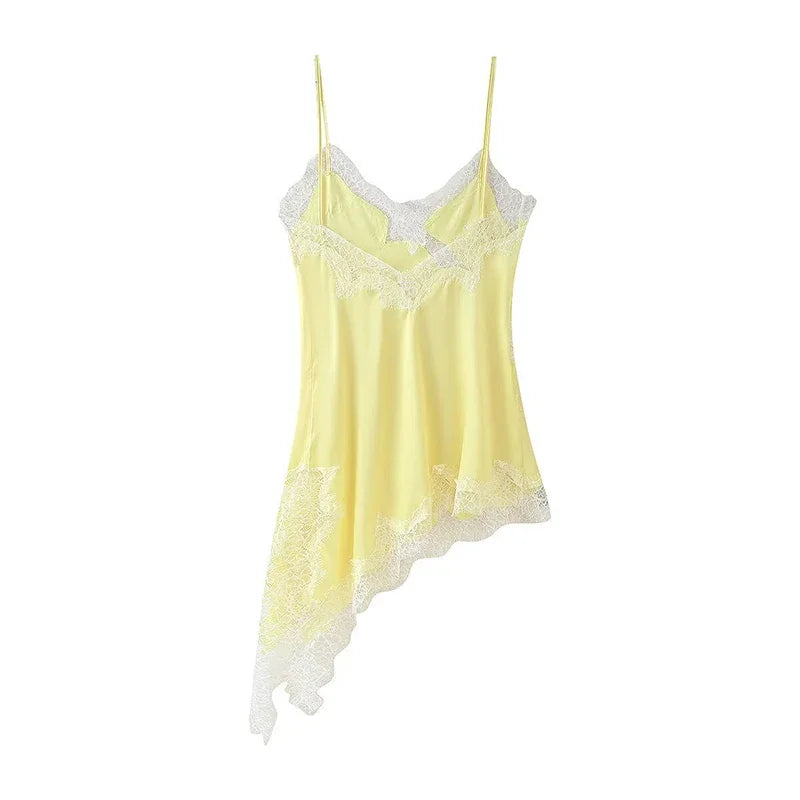 Irregular Yellow Backless Maxi Dress Women's Elegant Half Sleeve Split Slim Fit Pleated Robes 2025 Lady Evening Party Gowns New