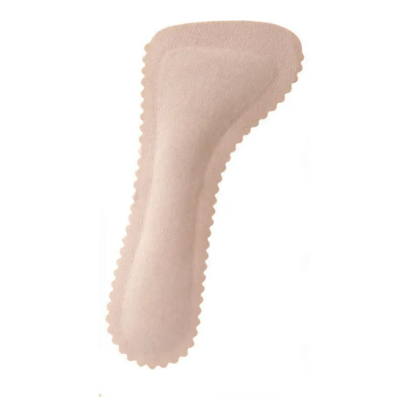 1Pair Anti-Slip Sweat-absorbent Massage Insoles Seven-point Pad Leather Half Pad Women Feet High Heel Insoles Orthotics Inserts