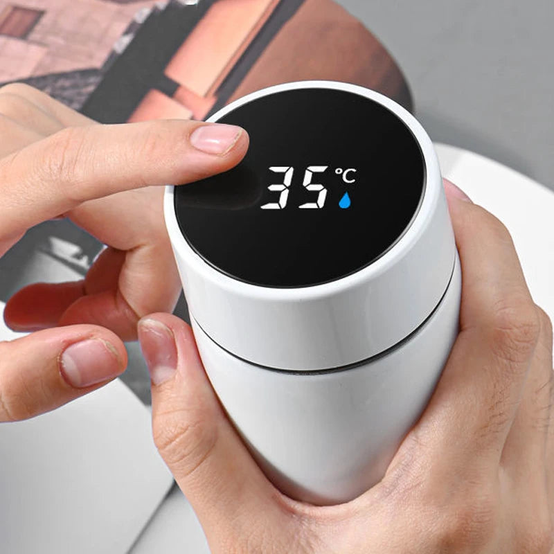 200ML Smart Thermos Water Bottle Intelligent Temperature Display Stainless Steel Vacuum Flasks Thermoses With Filter Tee Cup