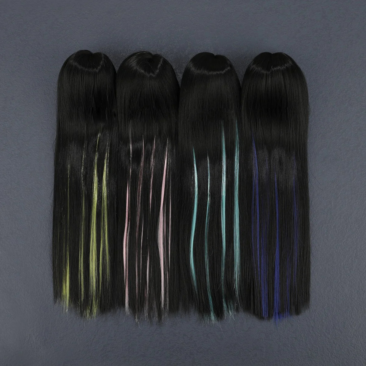 1/3 1/6 BJD/SD Doll Wig With Bangs Long Straight Wig Synthetic Wig For Girls Diy Bjd Wig Accessories