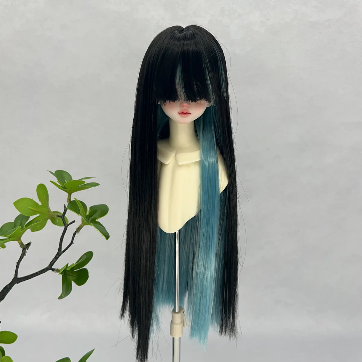 1/3 1/6 BJD/SD Doll Wig With Bangs Long Straight Wig Synthetic Wig For Girls Diy Bjd Wig Accessories