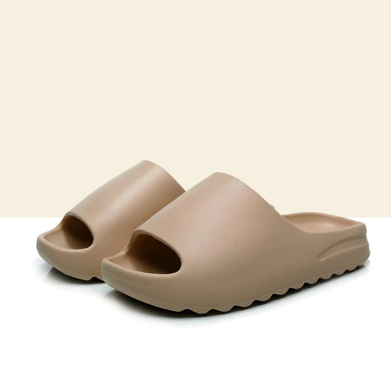 Pallene 2025 New Men's Slippers Thick-sole Comfortable Men Sandals Non-slip Soft Sole Bathroom Slides Concise Light Men Slides