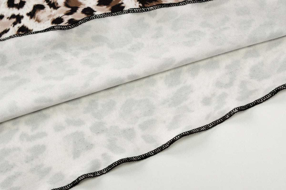 Hugcitar Leopard Print V Neck Sexy Slips Tie Bow Backless Crop Camis Top Summer Women Fashion Y2K Outfits Beach Vacation Club