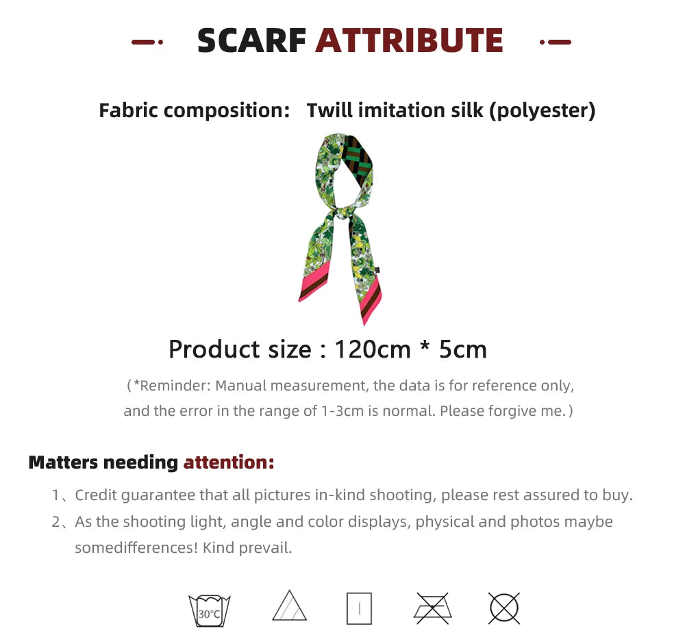 Korean Version of The Autumn Plain Color New Women's Ribbon Hair Ribbon Streamer Tied bag Long belt silk scarf Small Scarf Scarf