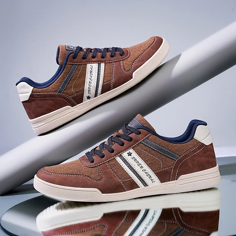 Men Shoes New 2024 Flats Walking Leather Casual Shoes Men Barefoot Wide-toed Shoes Wider Toe Casual Sneakes Large Size 47 48