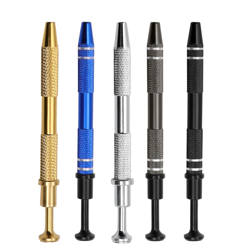 IC Chip Extractor Electronic Component Parts Suction Pen With Bend Tweezers Catcher Pick Up Tool Metal Grabber Repair Hand Tools