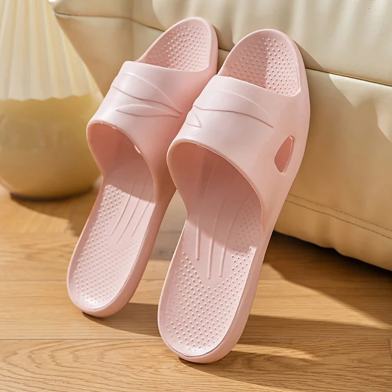 New foldable EVA comfortable slippers lightweight hotel travel slippers bathroom non-slip slippers home indoor flat shoes couple
