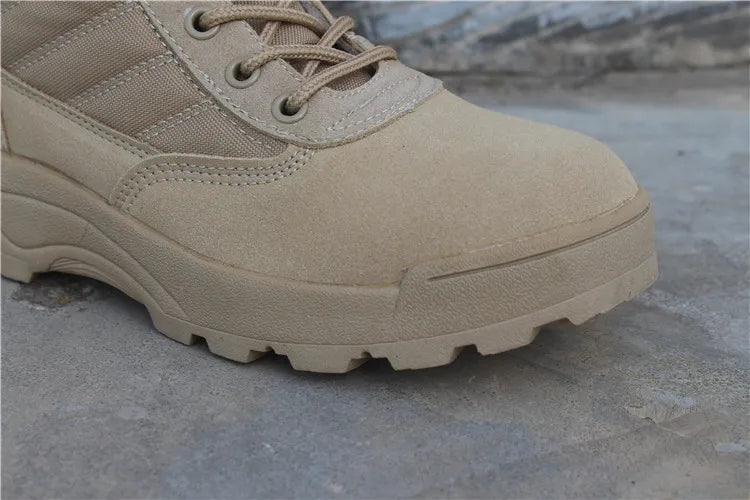 Wear resistant tactical boots for both men and women waterproof security shoes outdoor hiking boot high top desert boots for men