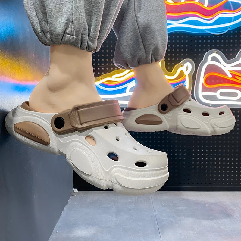 Couple Style Men's and Women's Slippers 2025 New Outer Wear Summer Home Shoes Casual Beach Slippers