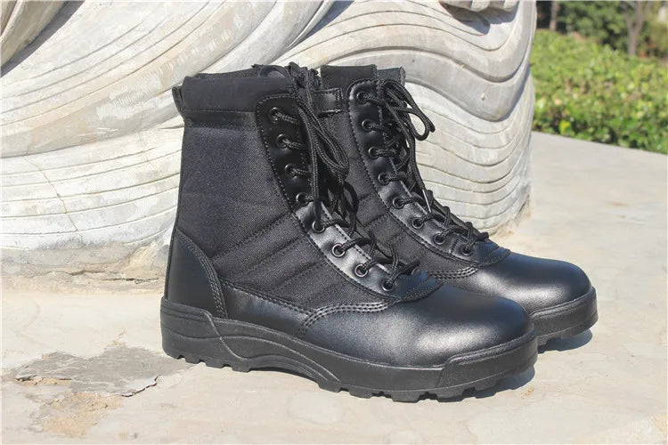 Wear resistant tactical boots for both men and women waterproof security shoes outdoor hiking boot high top desert boots for men