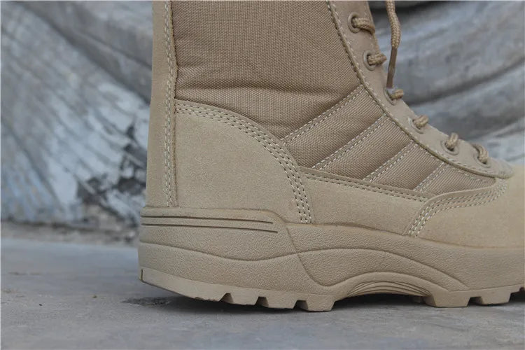 Wear resistant tactical boots for both men and women waterproof security shoes outdoor hiking boot high top desert boots for men