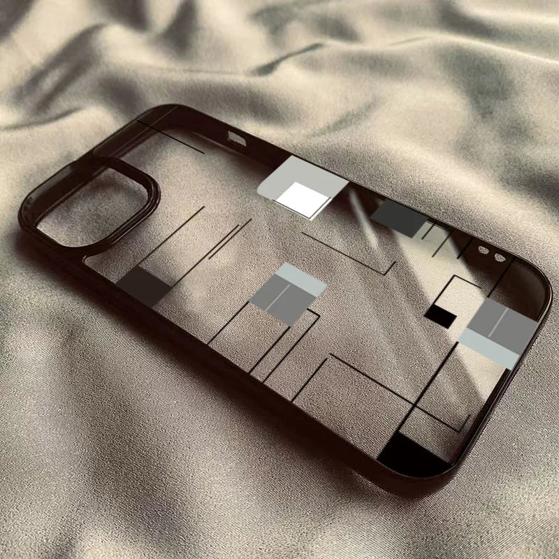 Creative Lrregular Lines Phone Case For Xiaomi Redmi Note 12 11 13 Pro Plus 5G Redmi 14C 13C 12C 4G Poco X6 X5 Pro Clear Cover