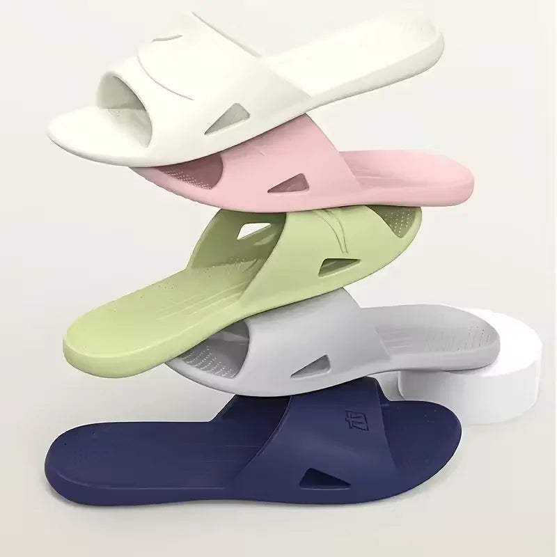 New foldable EVA comfortable slippers lightweight hotel travel slippers bathroom non-slip slippers home indoor flat shoes couple
