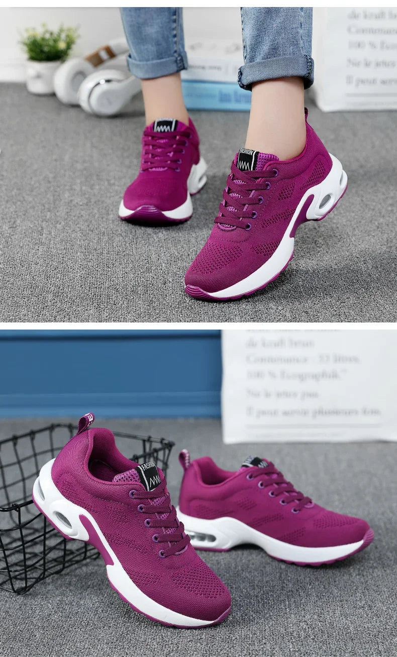 Orthopedic Sneakers Women Breathable Casual Shoes Outdoor Light Weight Casual Shoes Walking Platform Ladies Sneakers 2025