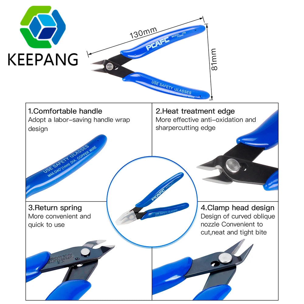3D Printer Tool Kit Nozzle Cleaning Pliers Tweezers File Deburring Trimming and Grinding Tool Set 3D Printing Accessories