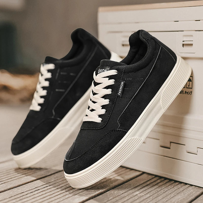 Men's plus size casual shoes summer new soft-sole non-slip outdoor thick-sole walking shoes fashion sports board shoes flat shoe