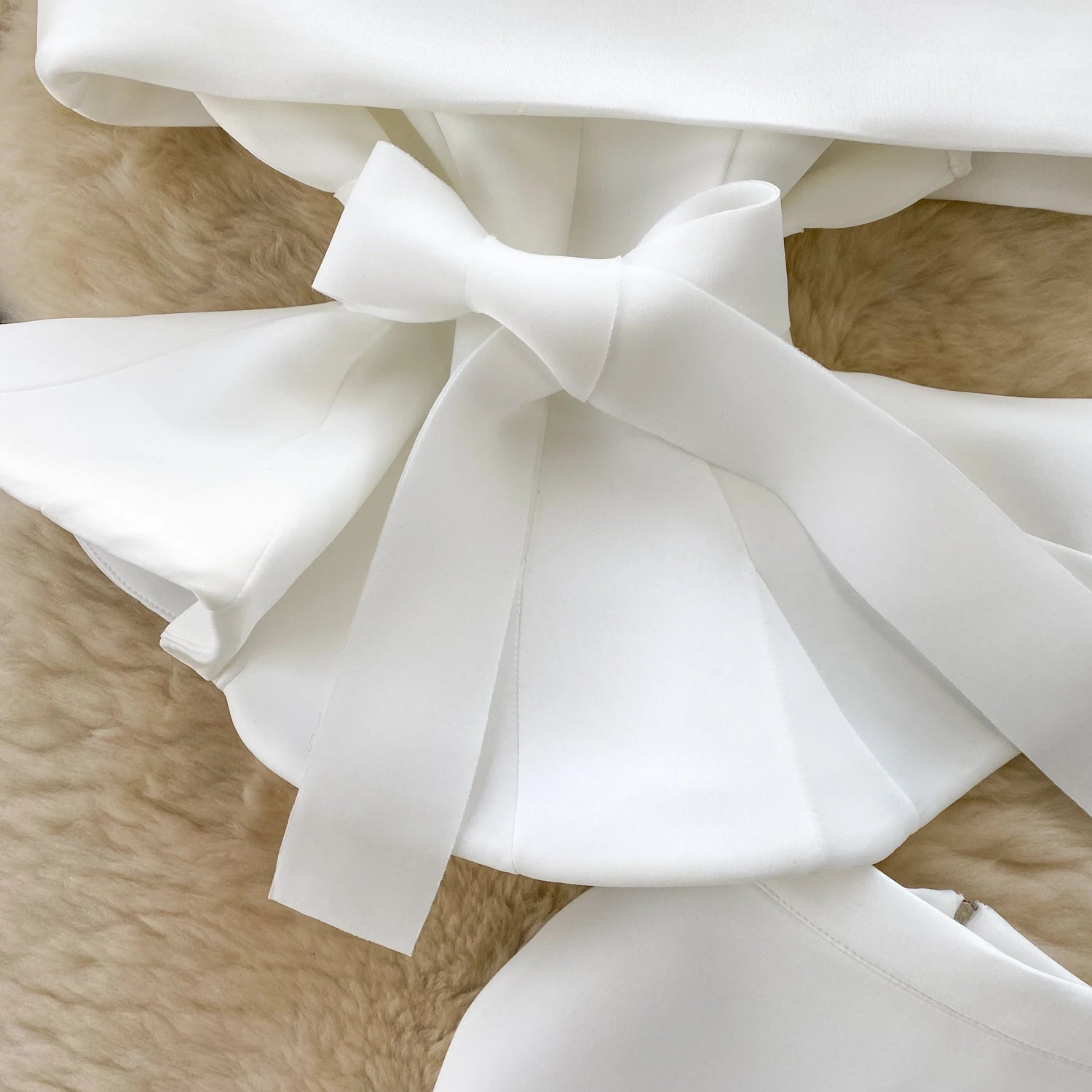 Sexy One-oulder Banded Waist Gown Set with Pleated Skirt Two-Piece Ensemble Courtly Sle Versatile Top f-length A-Line ...