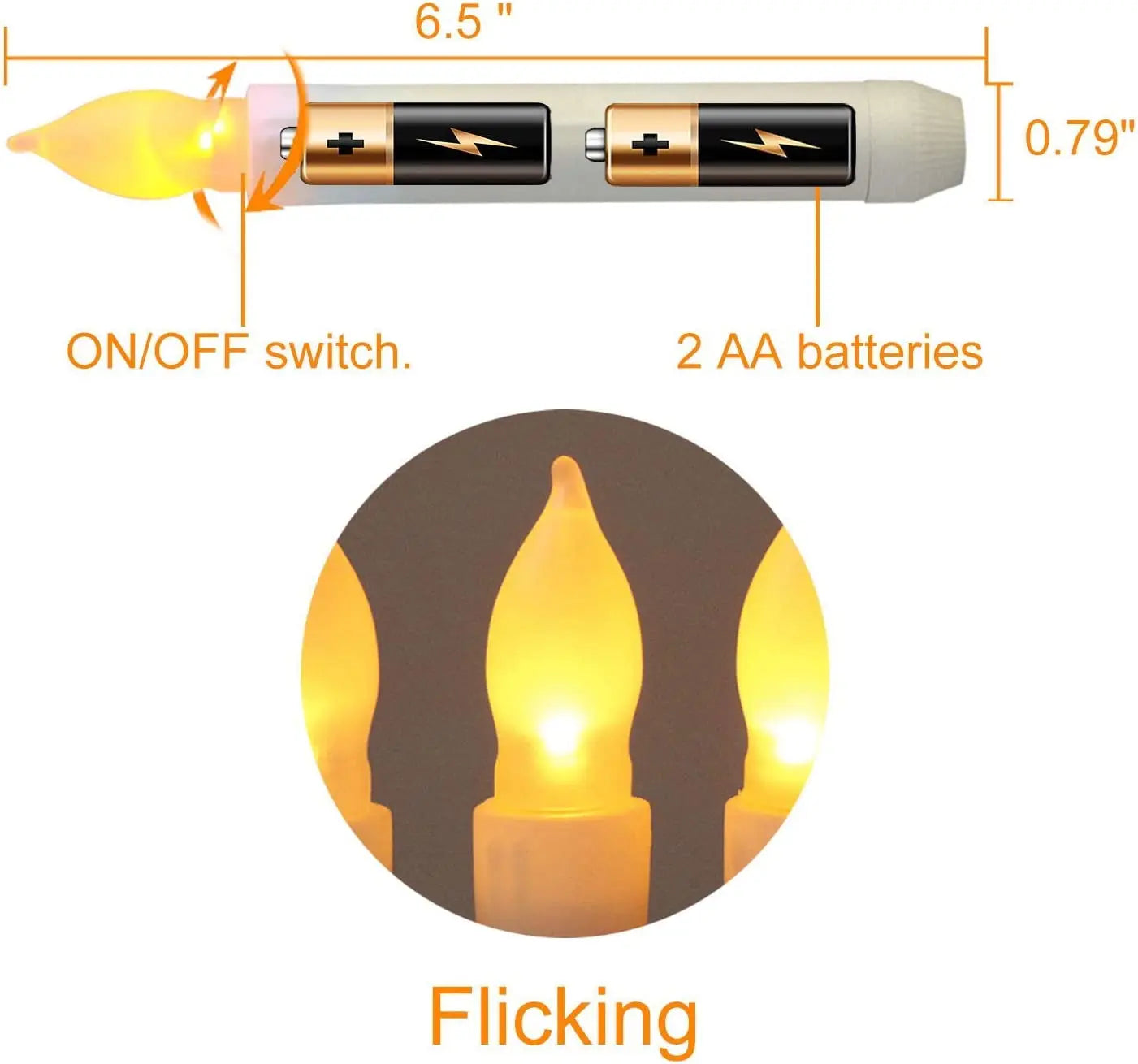 12PCS LED Flameless Electronic Candle Light Battery Operated Candles Taper Tealight LED Night Light For Christmas Wedding Decor