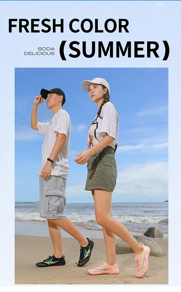Man Barefoot Water Shoes Woman Aqua Shoes Couple Beach Shoes Gym Outdoor Training Footwear Swimming Anti-slip Quick-dry Sneaker