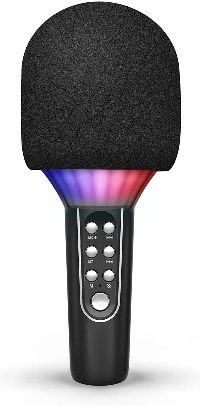 Karaoke Microphone Bluetooth Wireless Portable Home Singing Machine with Duet Sing/Record/Play/Reverb for Adult/Kid Gift