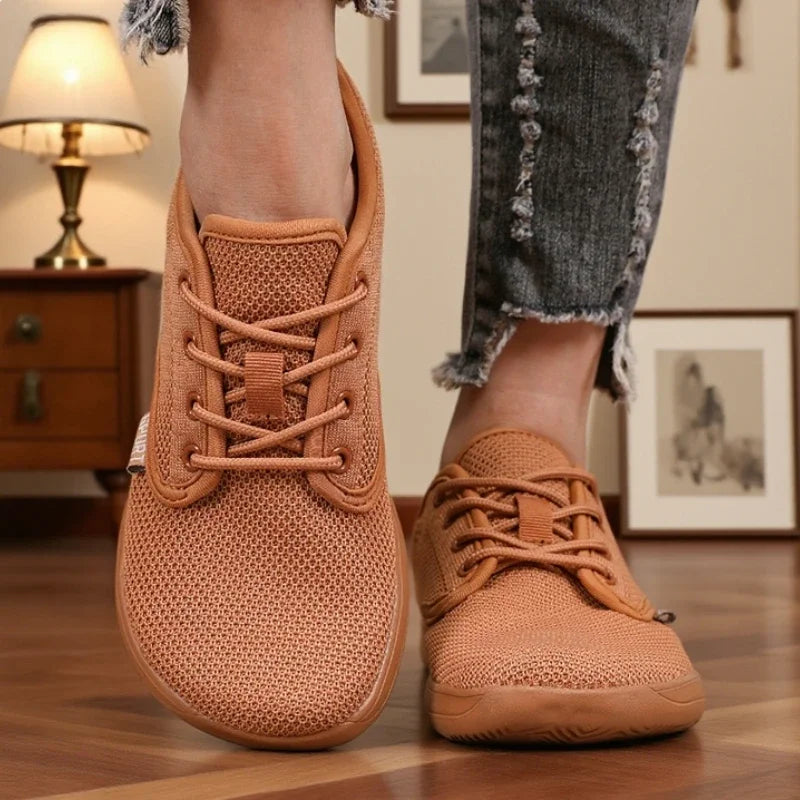 Women Wide Toe Shoes Breathable Hot Selling Walking Shoe in 2025 Flat Soft Mesh Single Shoes Ultra Comfortable Wide Toe Sneakers