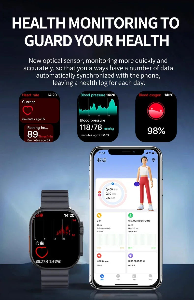 2025 BW9 Smartwatch includes SIM Card Bluetooth Calling  2.01-inch Screen Telescopic Camera Full Network Coverage Step Counting