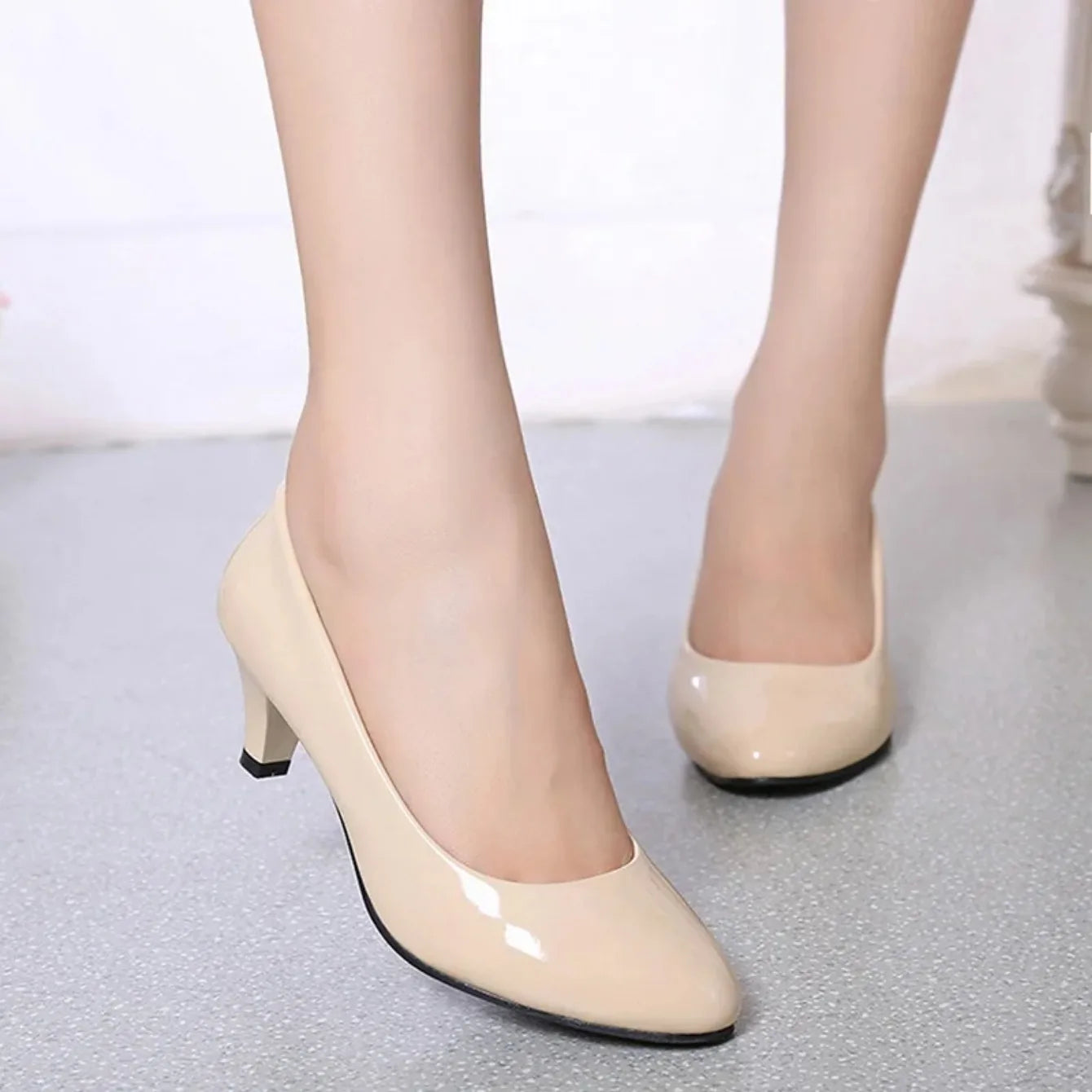 Female Pumps Nude Shallow Mouth Women Shoes Fashion Office Work Wedding Party Shoes Ladies Low Heel Shoes Woman Zapatos De Mujer