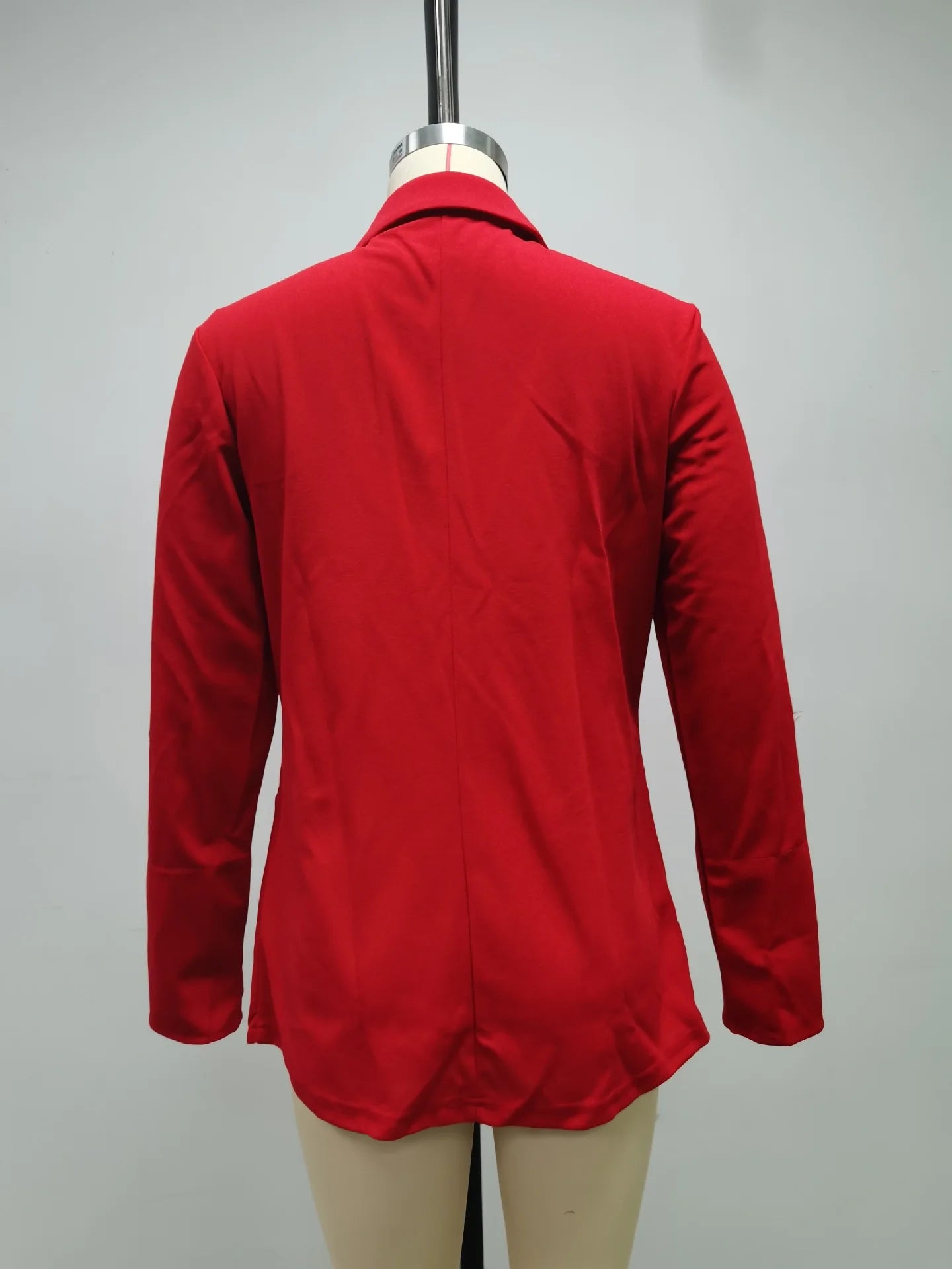 Women Autumn Winter Fashion Splicing Lapel Slim Cardigan Blazer Jacket Long Sleeve Casual