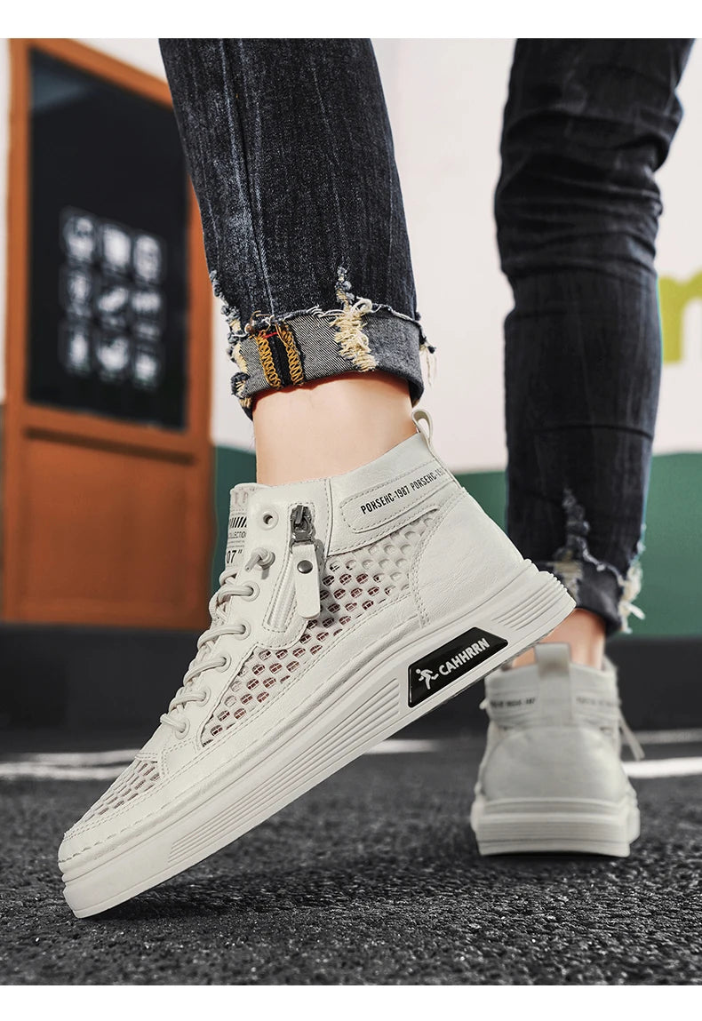 CYYTL Mesh Summer Shoes For Men Breathable Sneakers Casual Outdoor Running Tennis Platform Sports Hiking Designer Luxury Loafers