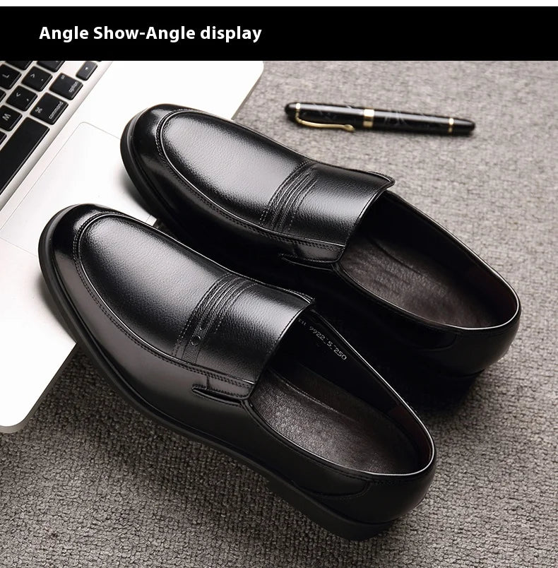Mens 6CM Height Increase Dress Shoes Fashion Pointed Toe Business Casual Elevator Shoes Leather Oxfords Shoes Zapatos De Hombre