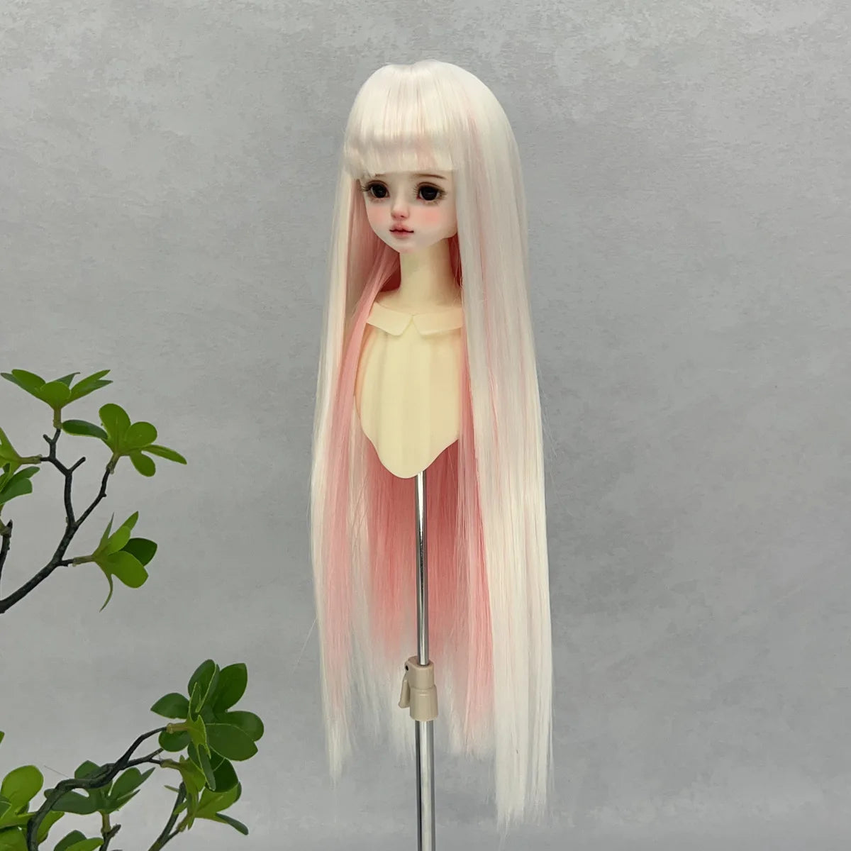 1/3 1/6 BJD/SD Doll Wig With Bangs Long Straight Wig Synthetic Wig For Girls Diy Bjd Wig Accessories