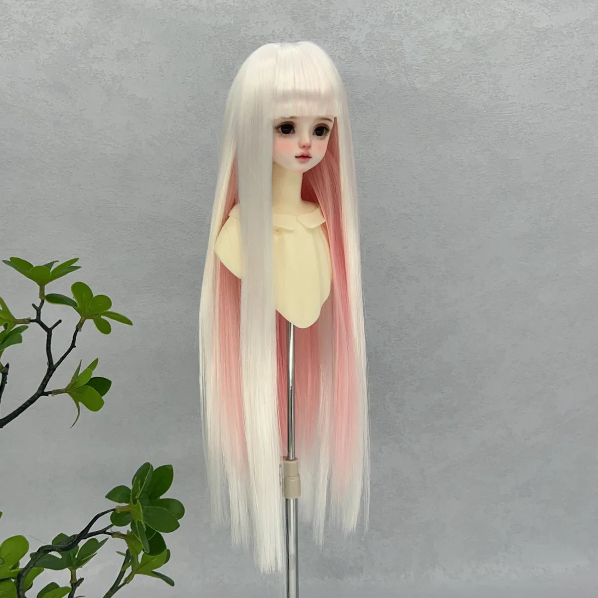 1/3 1/6 BJD/SD Doll Wig With Bangs Long Straight Wig Synthetic Wig For Girls Diy Bjd Wig Accessories
