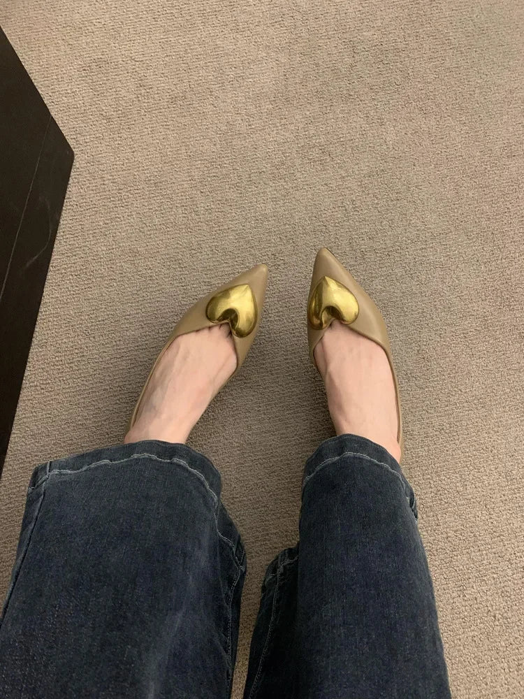 Elegant Black Flat Bottomed Single Shoes For Women New Spring Autumn/Winter French Style Soft Bottomed Comfortable Commuting Sho