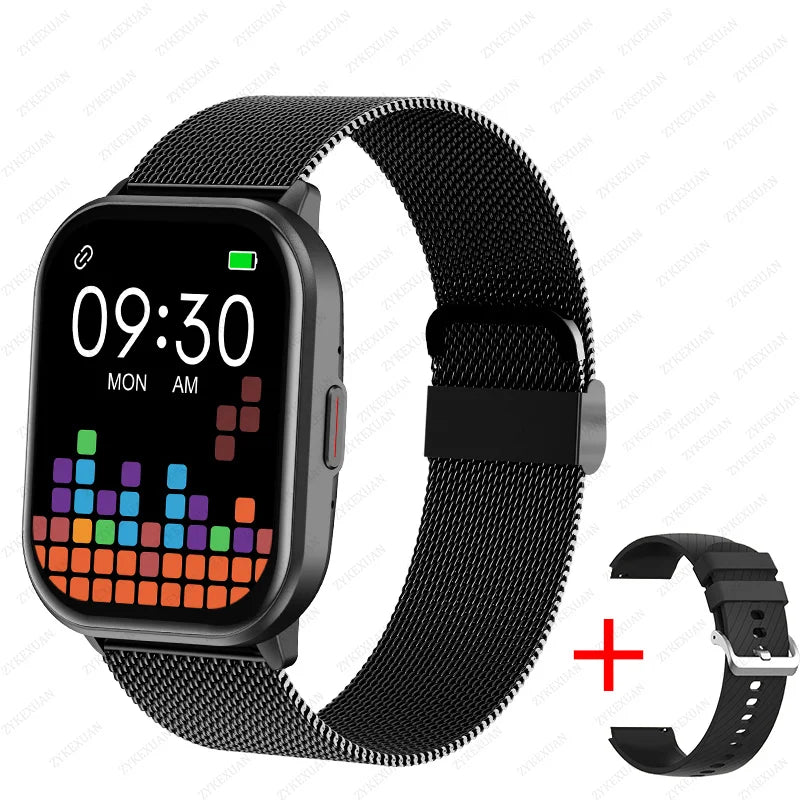 2024 New For Xiaomi Smart Watch Men Women Bluetooth Call Heart Rate Blood Oxygen Voice Assistant 100+Sports Man Smartwatch+Box