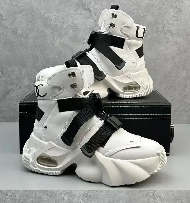 High Quality Men Walking Shoes Women's Platform Shoes Designer Thick Sole Breathable Casual Men Sneakers High-top Dad Shoes