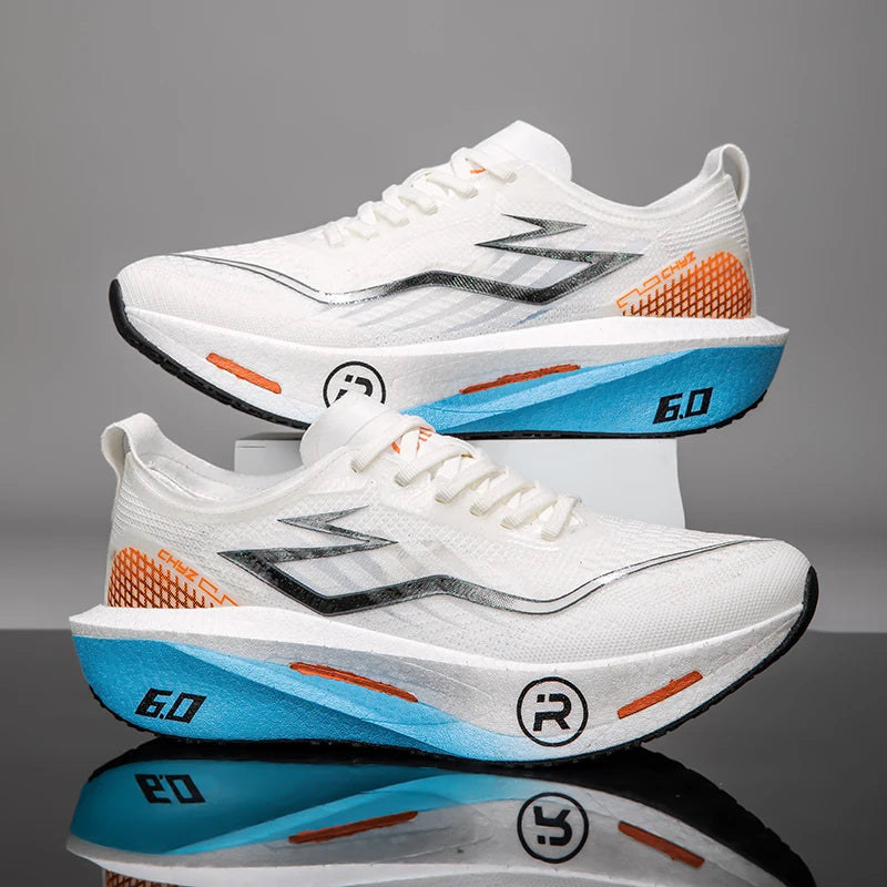 Men's Sports Shoes Cushioning Non-Slip Flat Wear Resistant Sneakers Mesh Breathable Platform Soft Running Shoes for Man