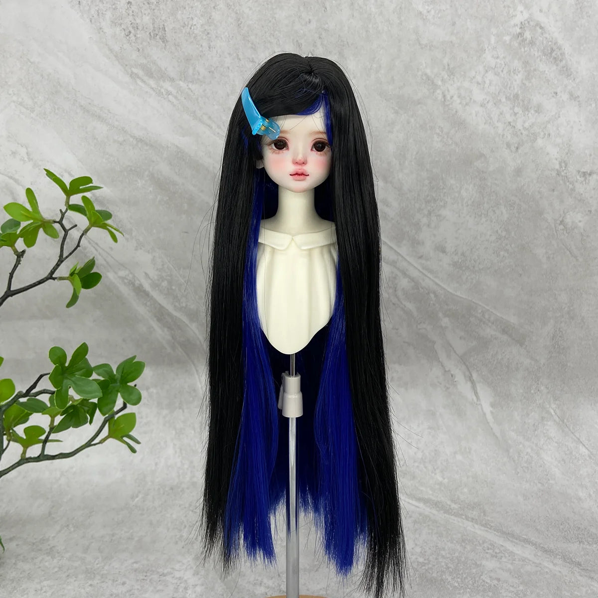 1/3 1/6 BJD/SD Doll Wig With Bangs Long Straight Wig Synthetic Wig For Girls Diy Bjd Wig Accessories