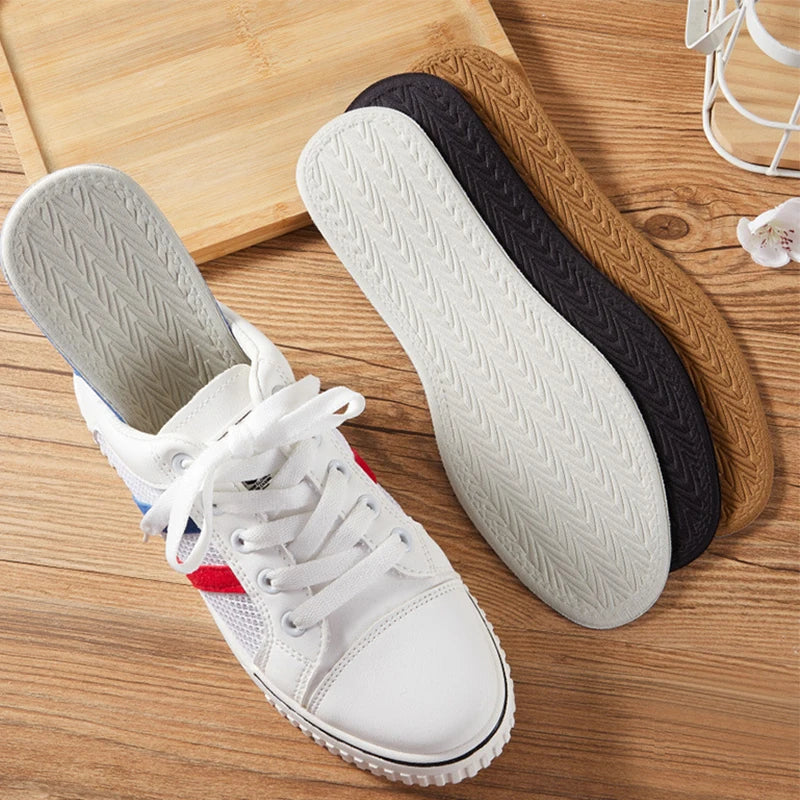 1Pair  Thin Soft Cushioning Replacement Insole Comfortable Cotton  Layer Foam Pads Absorb-Sweat Shoe Insert Breathable Insoles