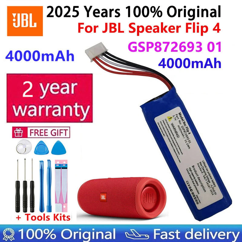 2025 Years Replacement Original Speaker Battery For JBL Link 10 20 G03 Clip Charge Boombox Flip Pulse Xtreme 1 2 3 4 5 6 Bateria