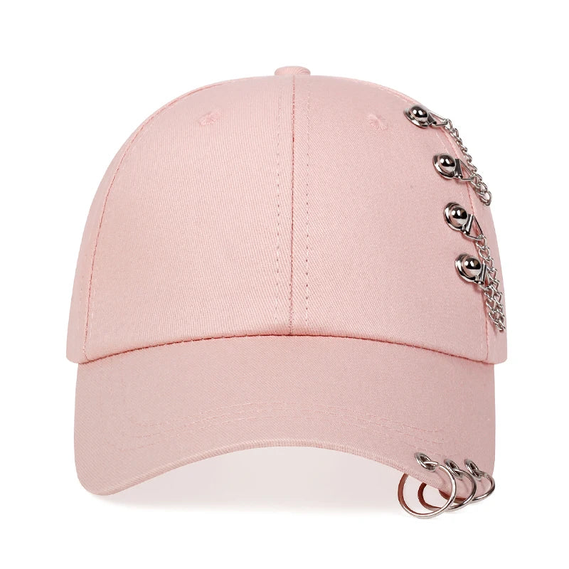 2024 New Fashion Unisex Side Iron Ring Baseball Caps Spring and Autumn Outdoor Adjustable Casual Hat Sunscreen Hat