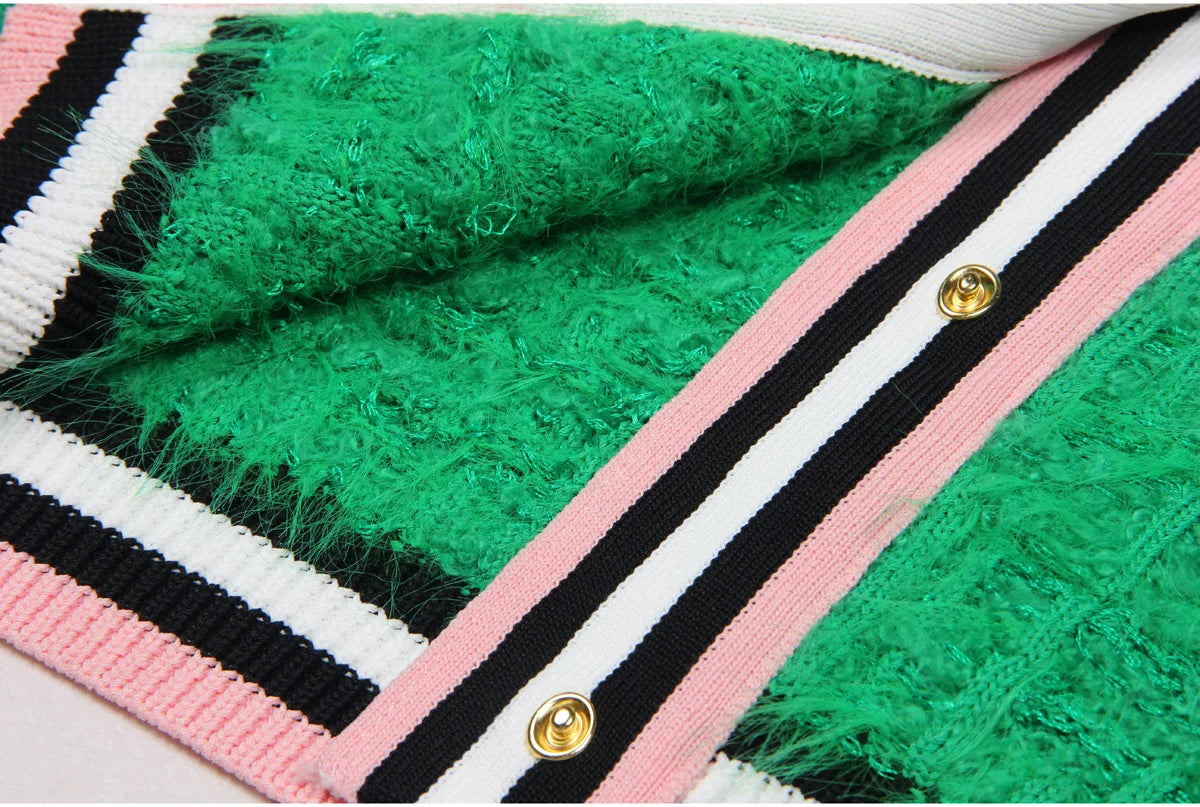 ZJYT Autumn Designer Single Breasted Cardigan Sweaters for Women Knitting Tops Short Sleeve Knitwears Jersey Mujer Blue 2024 New