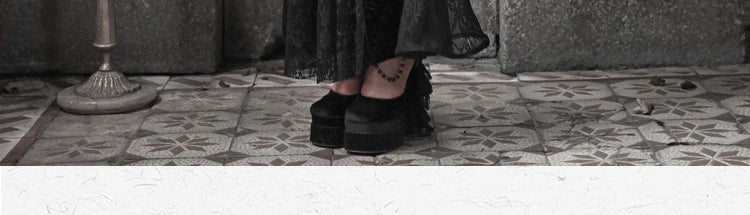 Original Gothic Love Velvet Flash Fishtail Dress 2025 Autumn New Japanese Sexy Girl Slim Elegant Long Halloween Lolita Dresses