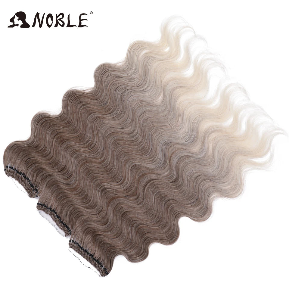 Noble 18 Hair Body Wave Crochet Hair Extension Ponytail Extensions 24" Fake Hair Goddess Braids Crochet Braids Hair Extensions