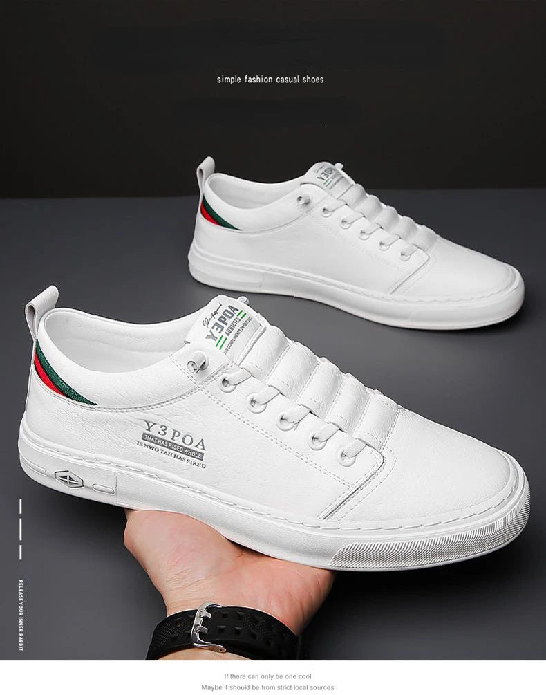 Luxury Men's Casual Shoes 2025 New High Quality Leather Shoes for Men Fashion Comfortable Sports Shoe Outdoor Men's Tennis Shoes