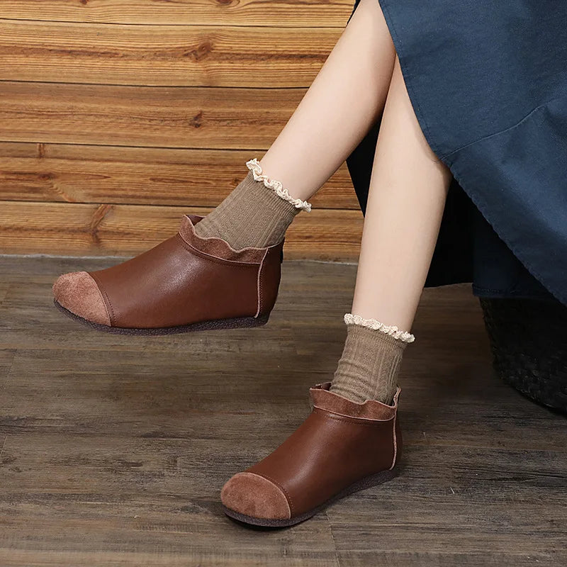 Careaymade-Genuine leather big size women's shoes,pure handmade Winter plush soft thick warm cotton boots women antiskid shoes