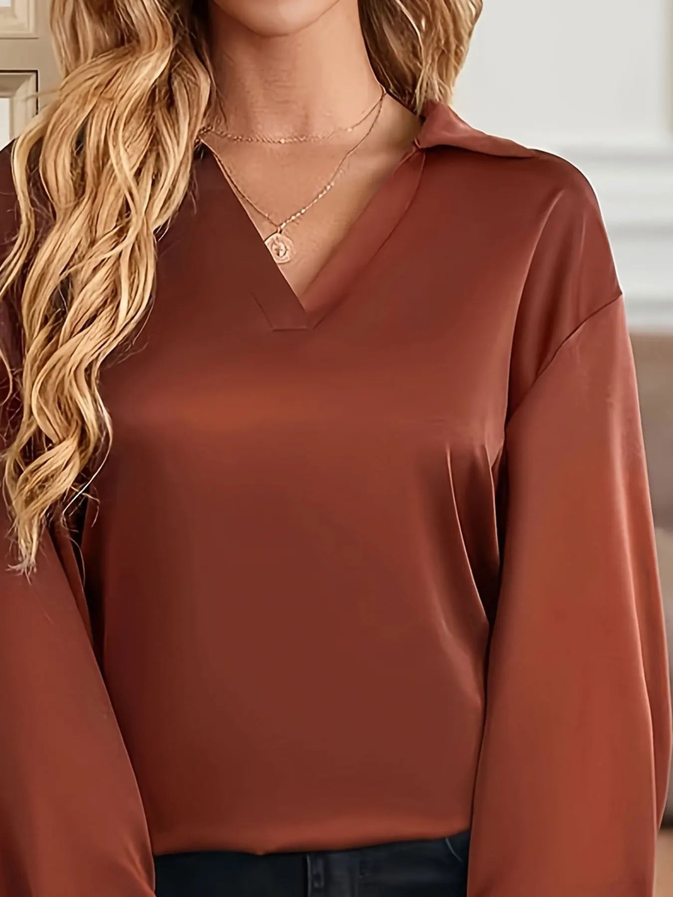 Women Plus Size Woven Spring And Summer Shirt